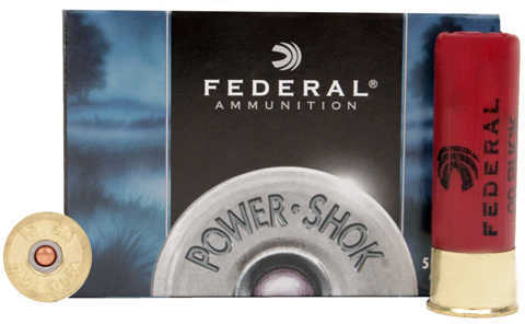 Federal 12 Gauge Power-Shok Buckshot 3" Mag Dram 15 Pellets 00 Buck Per 5 Ammunition Md: F13100