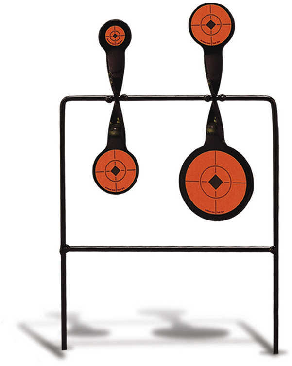 Birchwood Casey 46422 World of Targets Duplex Spinner 3.625"/2.25"/1.625" Black/Orange