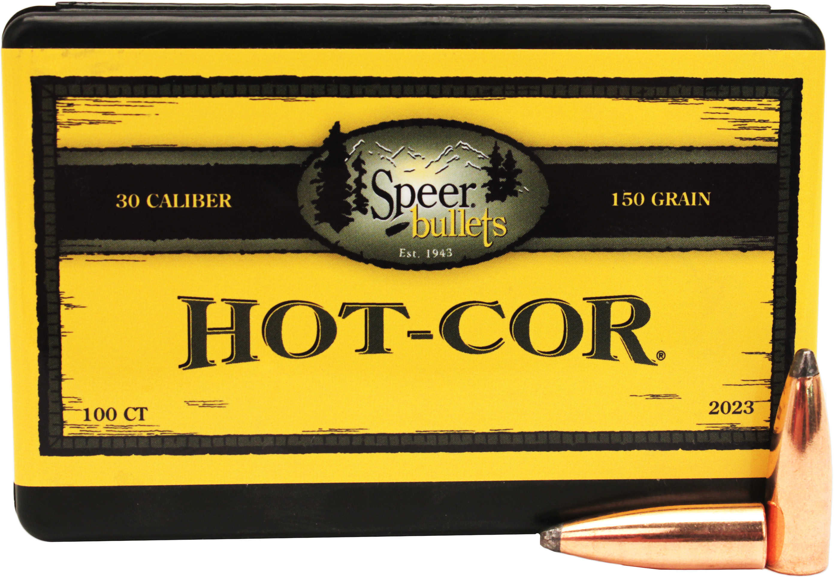 Speer Bullets 2023 Hot-Cor 30 Caliber .308 150 GR Spitzer Soft Point 100 Box