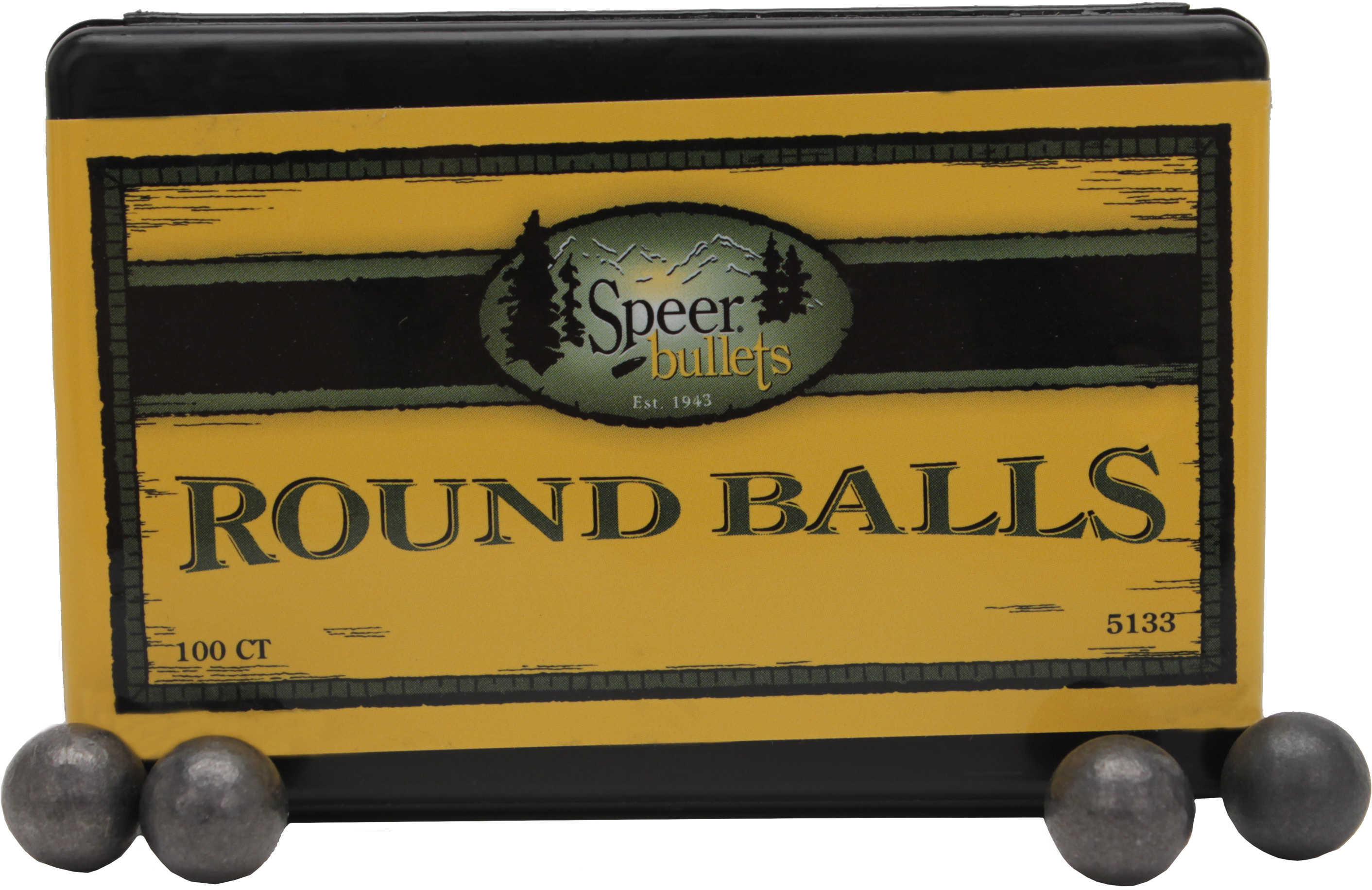 Speer Round Lead Balls 44 Caliber 138 Grain 100/Pack Md: 5133