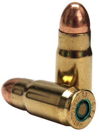 30 Luger 93 Grain Full Metal Jacket 50 Rounds Fiocchi Ammunition