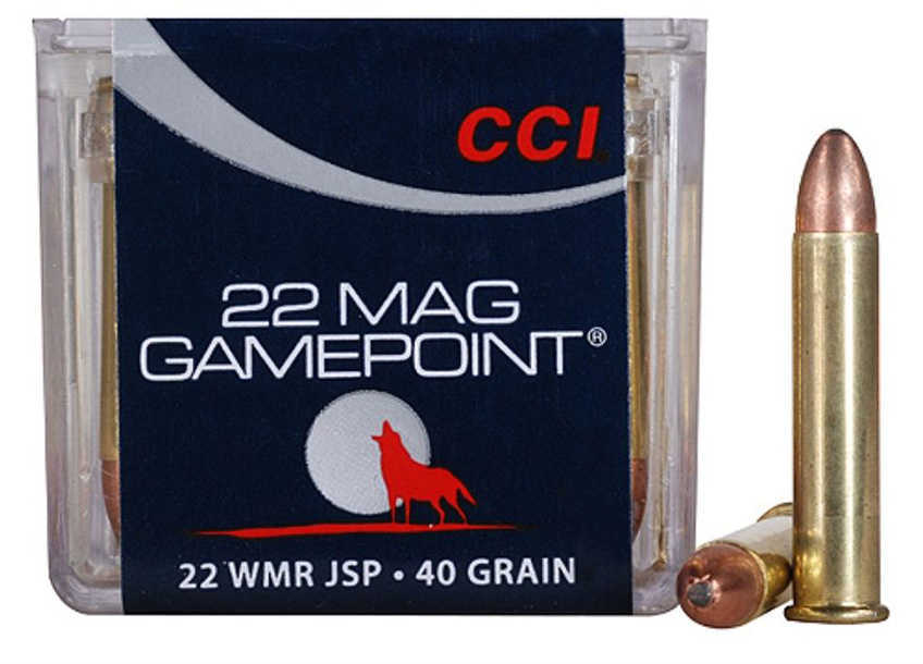 22 Win Mag Rimfire 40 Grain Soft Point 50 Rounds CCI Ammunition Winchester Magnum