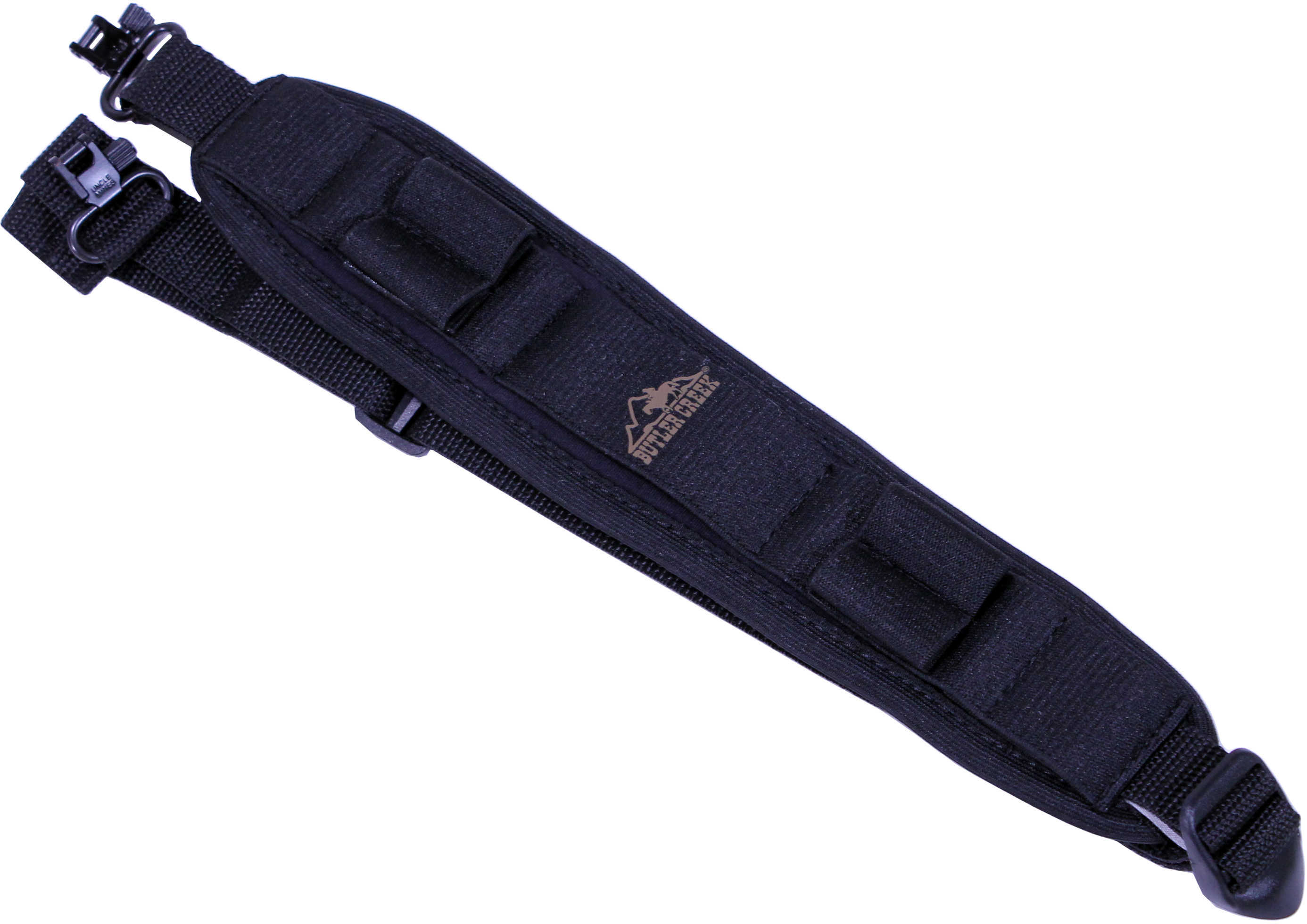 Butler Creek Black Adjustable Sling With Swivels & 4 Elastic Cartridge Loops Md: 81033