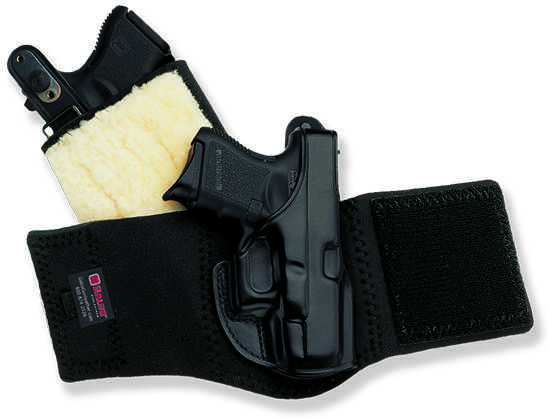 Galco Ankle Glove Holster Black RH Fits Charter Arms Bulldog Pug .44 2 1/2" Colt Agent Revolver 2" and more