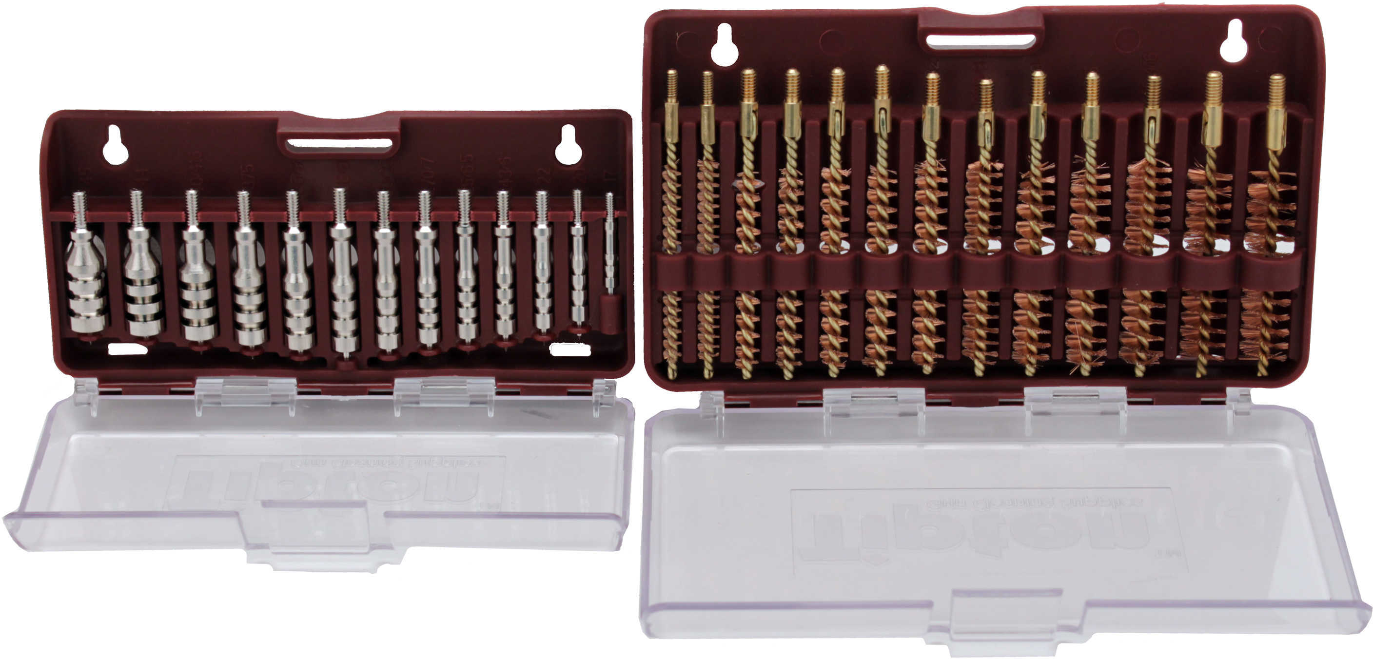 Tipton 444777 Ultra Jag Best Bore Brush Set with Hinged Box .17 - .45 Cal 26 Pieces 1 Set