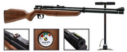 Benjamin .22 Cal. Pellets Dual Fuel Air Rifle With Black Finish & Hardwood Stock Md: BP9M22GP