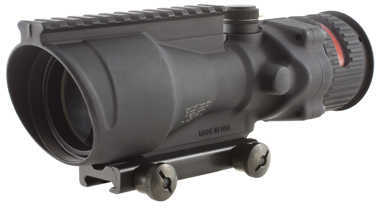 Trijicon 100002 ACOG 6x 48mm Obj 17 ft @ 100 yds FOV Black Matte Finish Illuminated Red Chevron 308 BAC