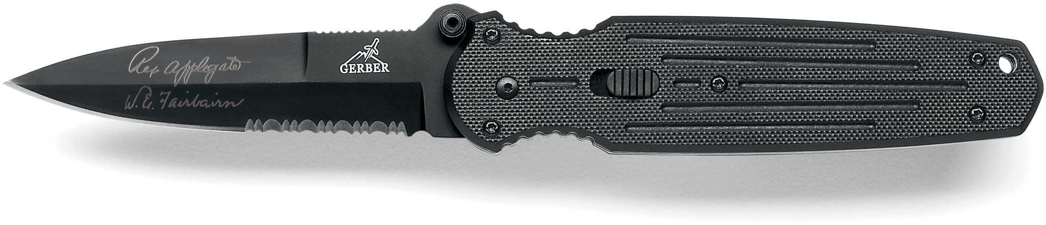 Gerber Spear Point Folder Knife With Black G-10 Handle Md: 01966