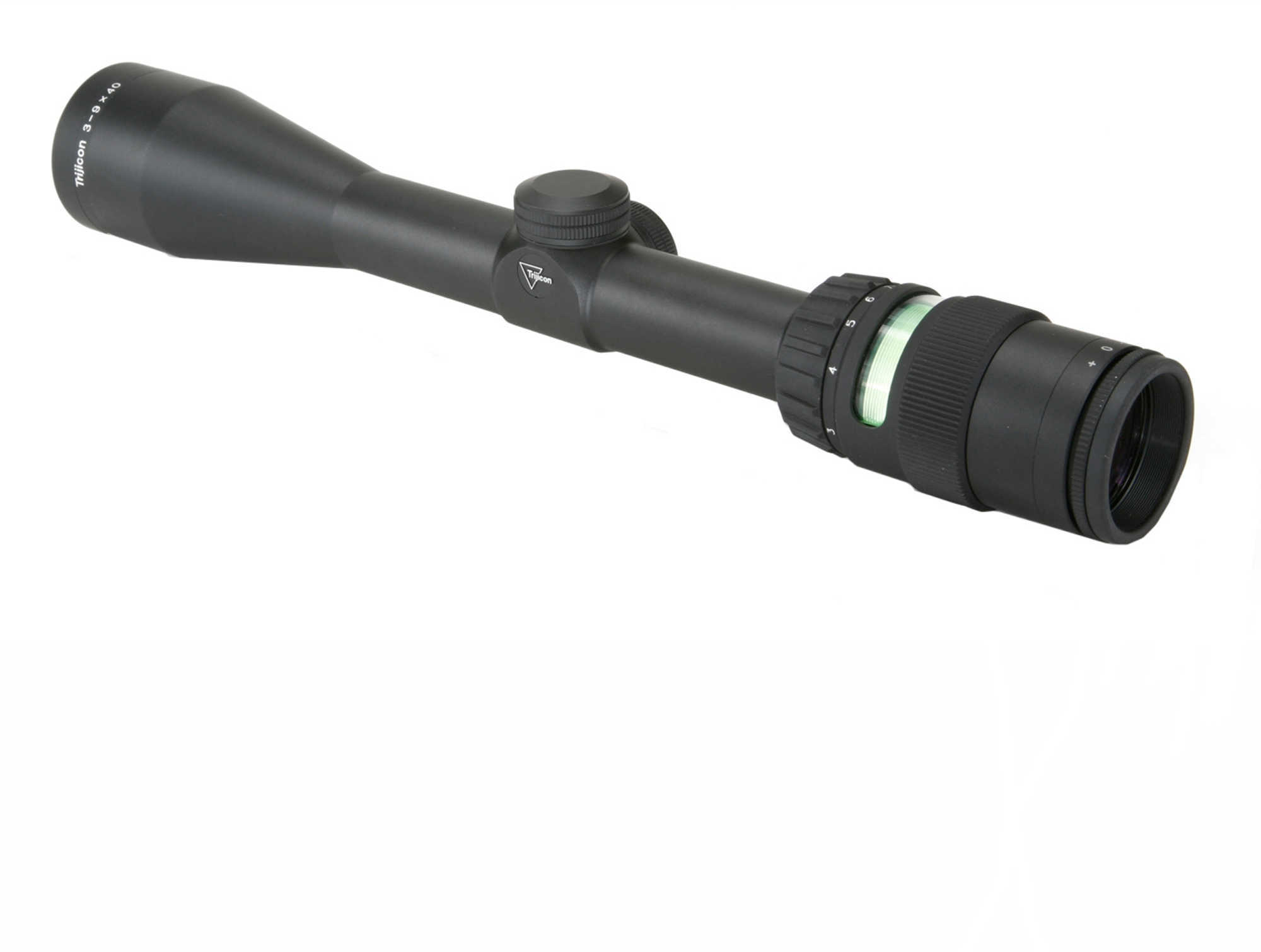 Trijicon 200008 AccuPoint 3-9x 40mm Obj 33.80-11.30 ft @ 100 yds FOV 1" Tube Black Finish Illuminated Green Triangle Pos