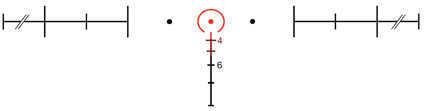 Trijicon 100219 ACOG 4x 32mm Obj 36.8 ft @ 100 yds FOV Black Matte Finish Dual Illuminated Horseshoe 223 Ballistic Red