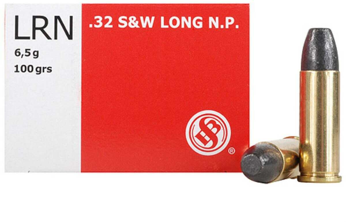 Sellier & Bellot 32 S&W Long 100 gr Lead Round Nose 50 Per Box