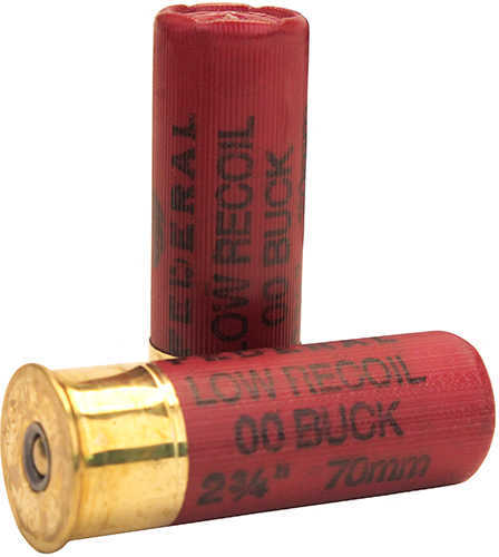 12 Gauge 2-3/4" Lead 00 Buck  9 Pellets 5 Rounds Federal Shotgun Ammunition