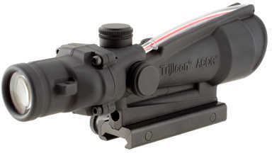 Trijicon 100153 ACOG 3.5x 35mm Obj 28.9 ft @ 100 yds FOV Black Matte Dual Illuminated Horseshoe 223 Ballistic Red