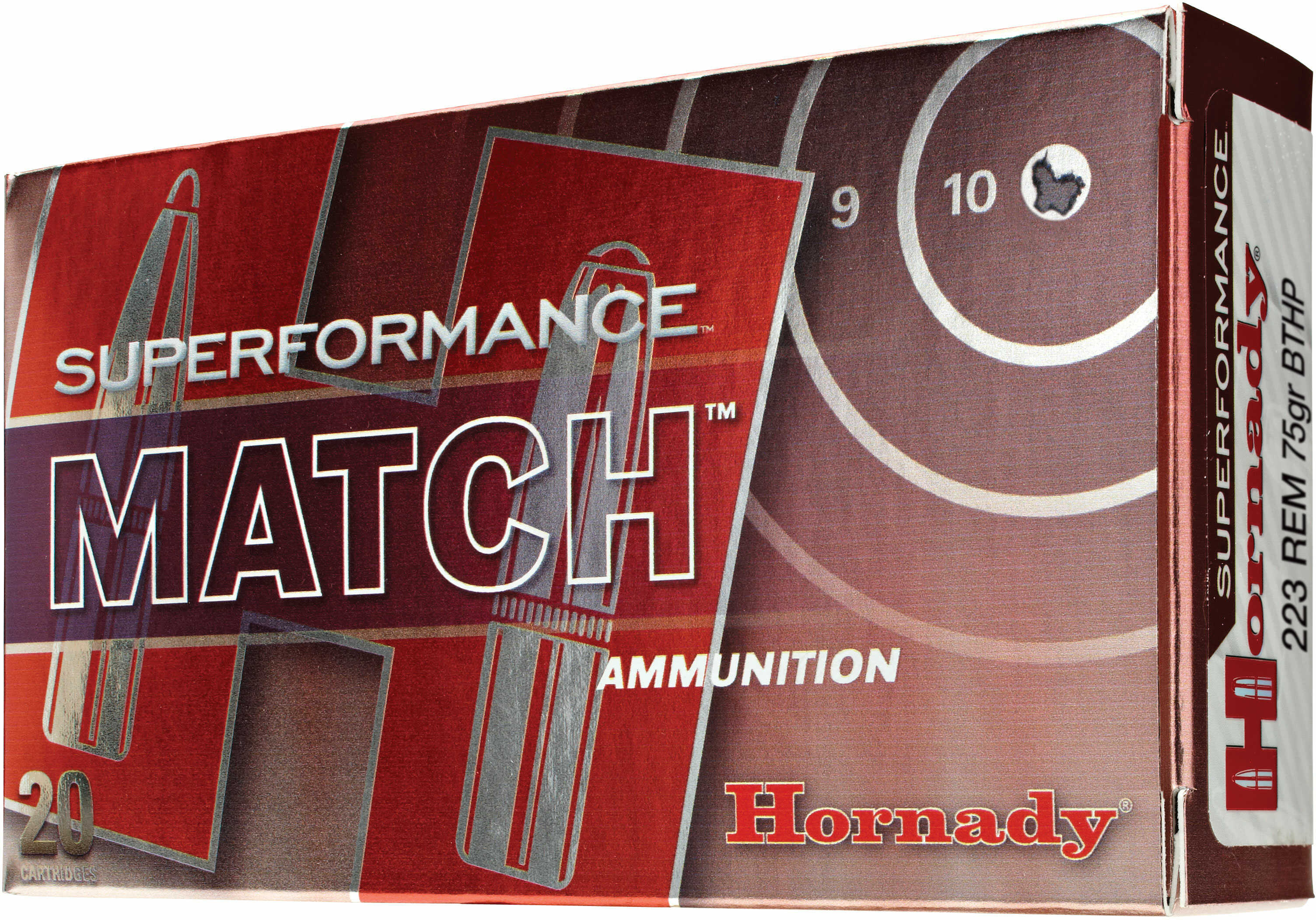 5.56mm Nato 75 Grain Hollow Point 20 Rounds Hornady Ammunition