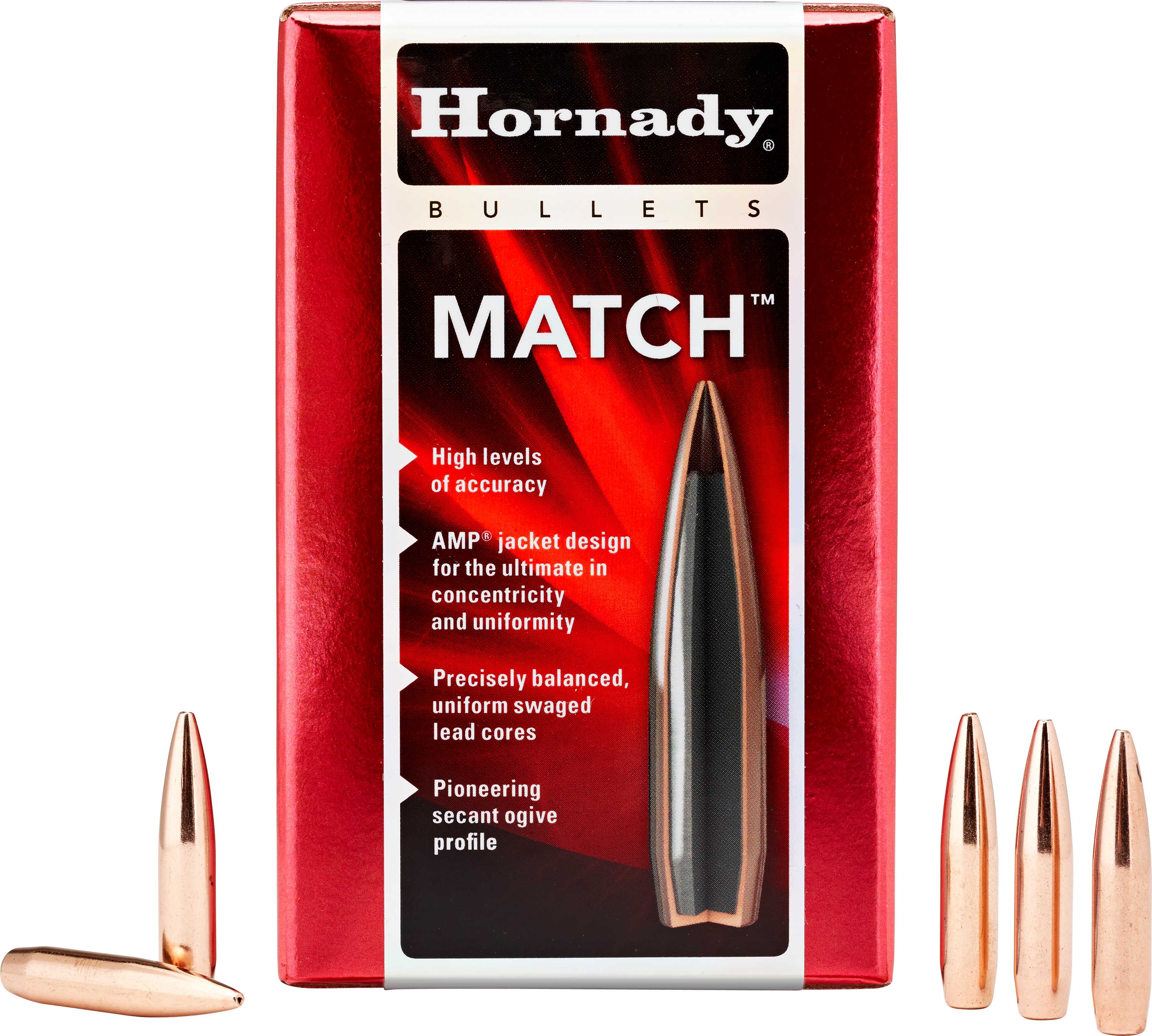 Hornady 2458 Match 6mm .243 105 GR Boat Tail Hollow Point 100 Box