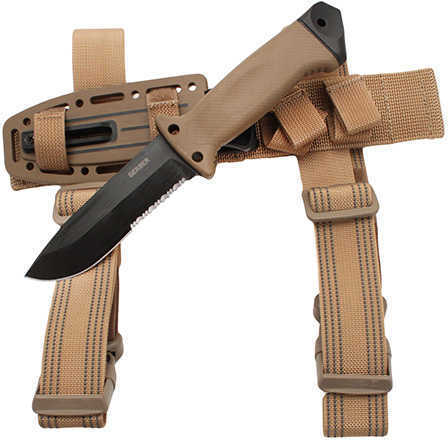 Gerber 01463 LMF II Fixed 420HC Stainless Clip Point/Saw/Serrated Knife Blade