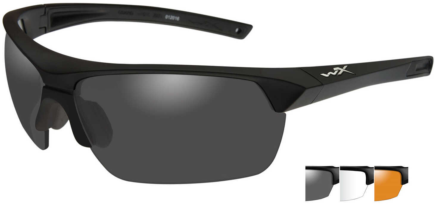 Wiley X Eyewear 4006 Guard Safety Glasses Matte Black/Smoke,Clear,Rust