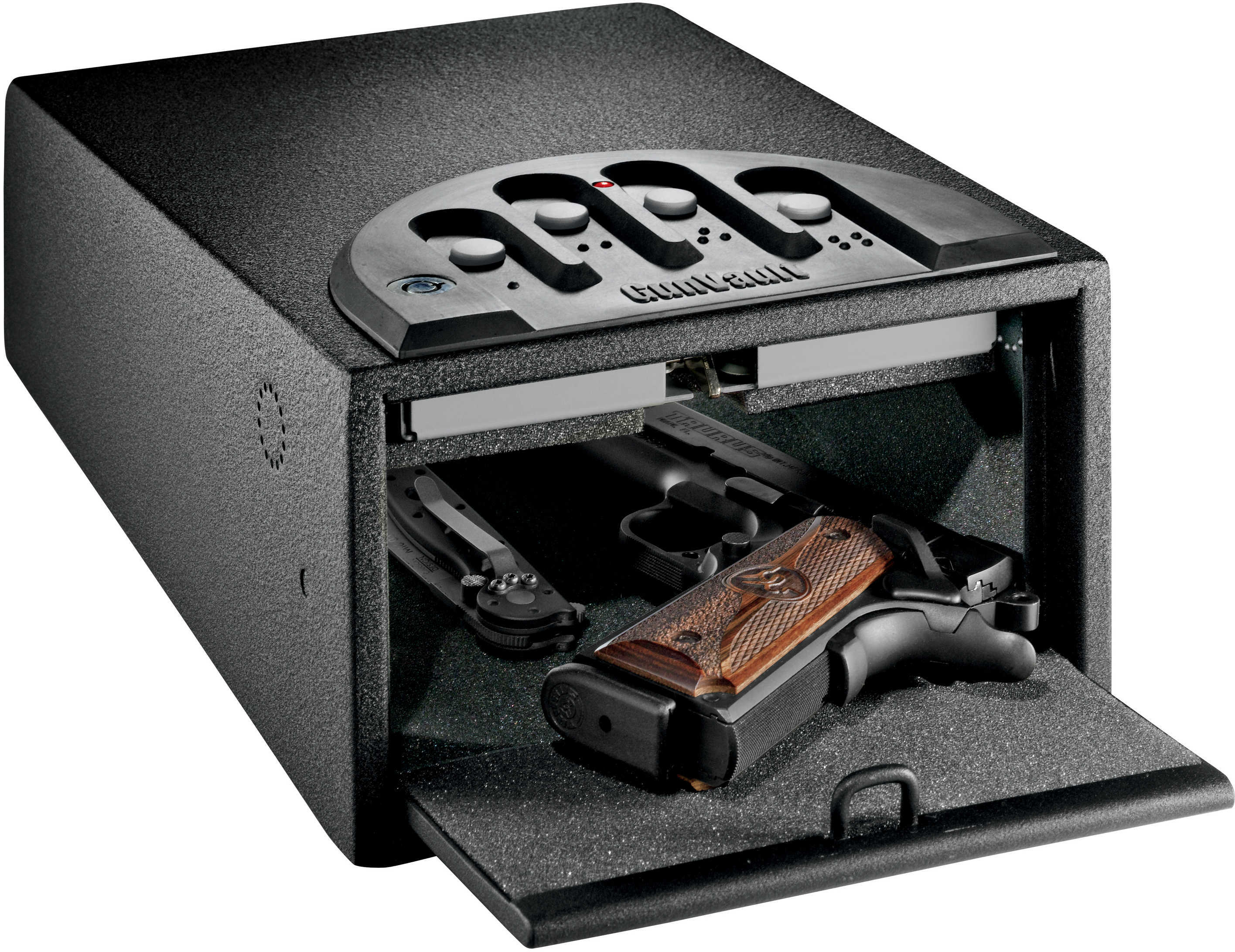 Gunvault GV1000CSTD MiniVault Standard Gun Safe Electronic Keypad 16 Gauge Steel Black