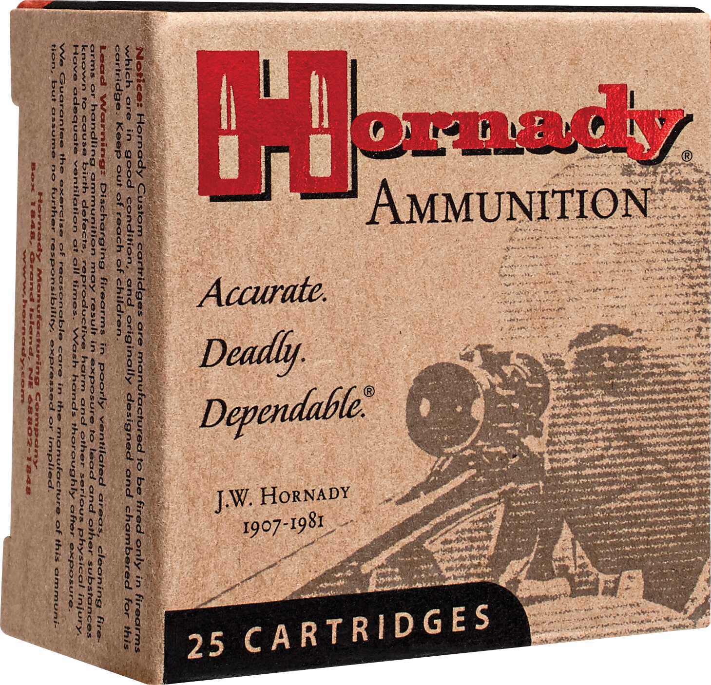 40 S&W 155 Grain Hollow Point 20 Rounds Hornady Ammunition