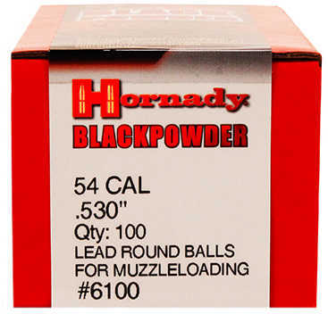 Hornady 54 Caliber Round Ball 224 Grain Bullet 100/Pack Md: 6100