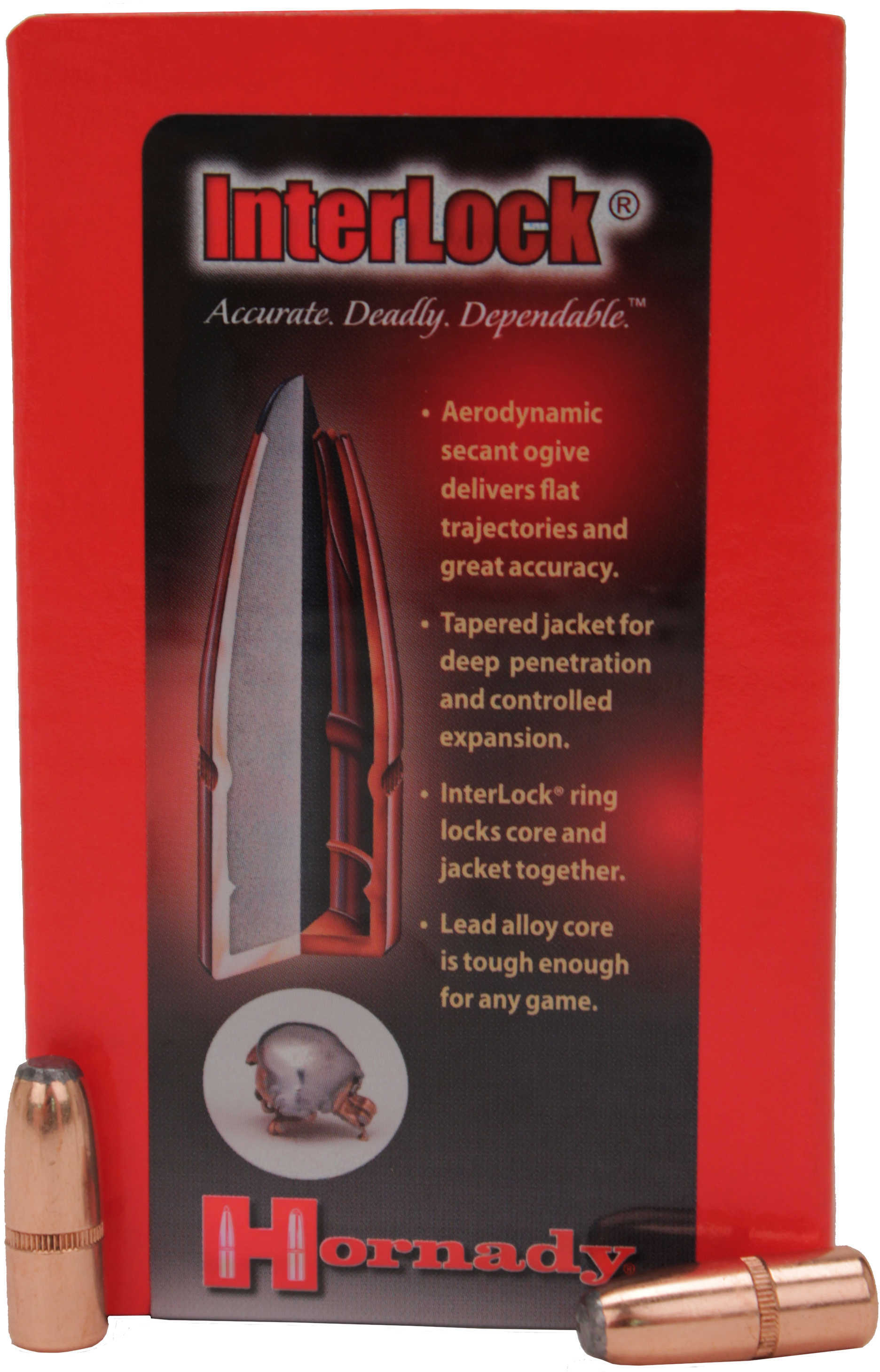 Hornady Rifle Bullet 32 Caliber 170 Grain Flat Point 100/Box Md: 3210