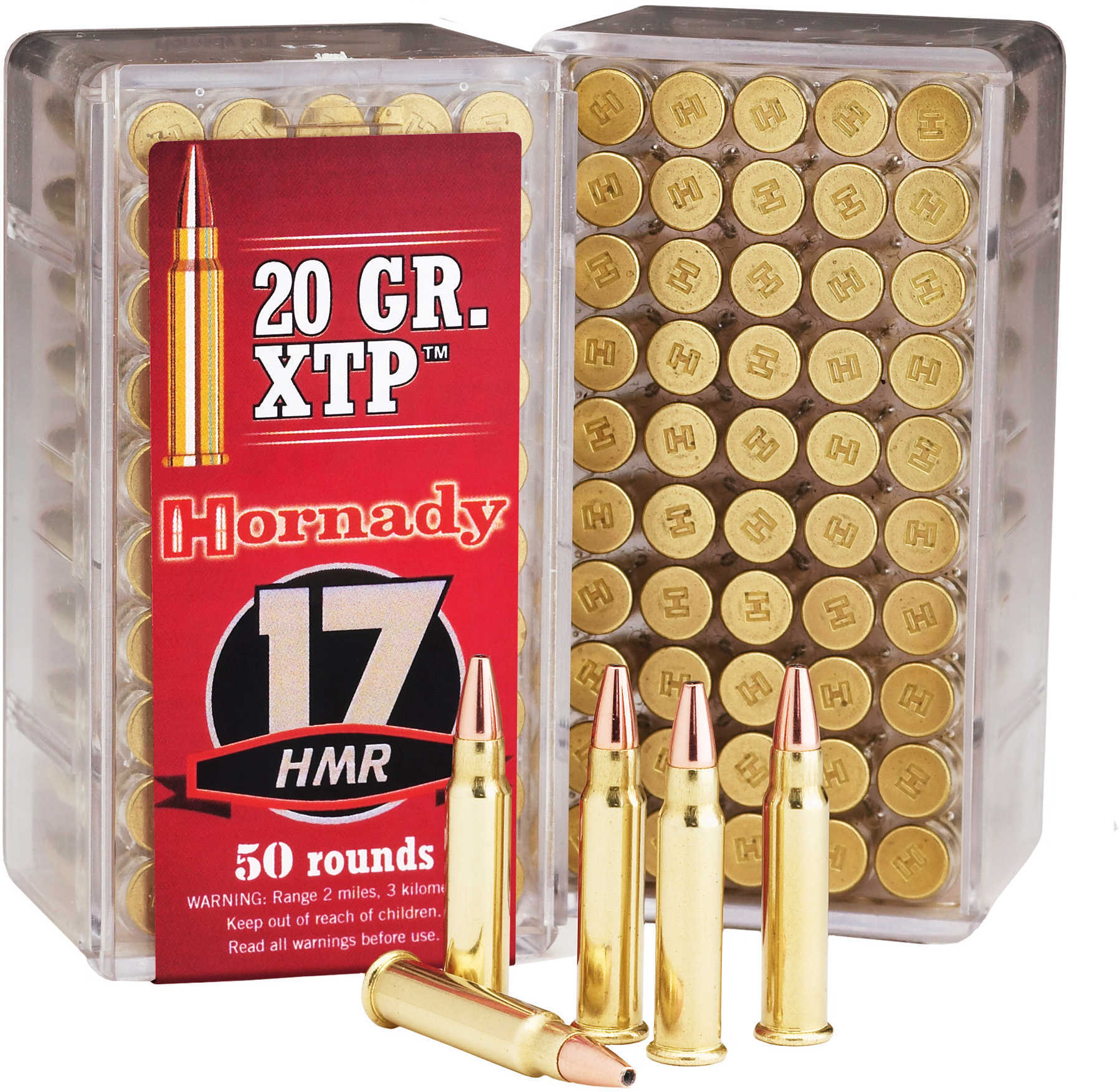 17 HMR 20 Grain Hollow Point 50 Rounds Hornady Ammunition