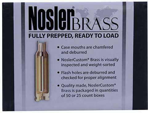 Nosler Brass 22-250Rem 50/Box