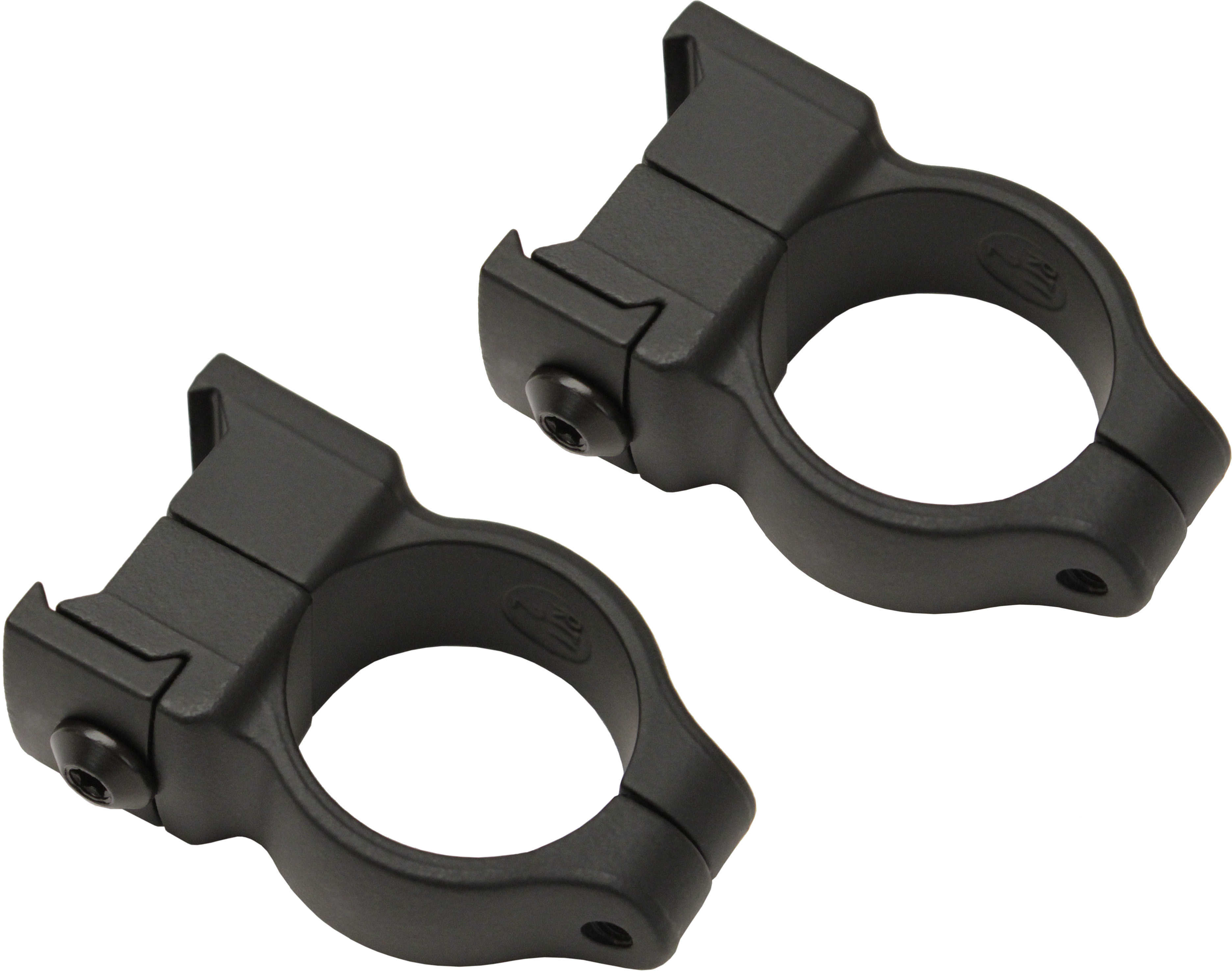 1'' High Aluminum Scope Rings Black