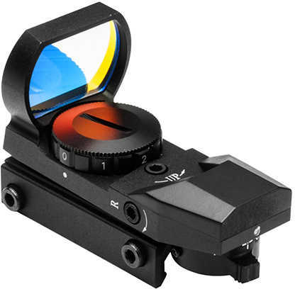 NCStar D4B Reflex Optic 1x 24x34mm 3 MOA Illuminated 4 Pattern Red CR2032 Lithium Black Anodized