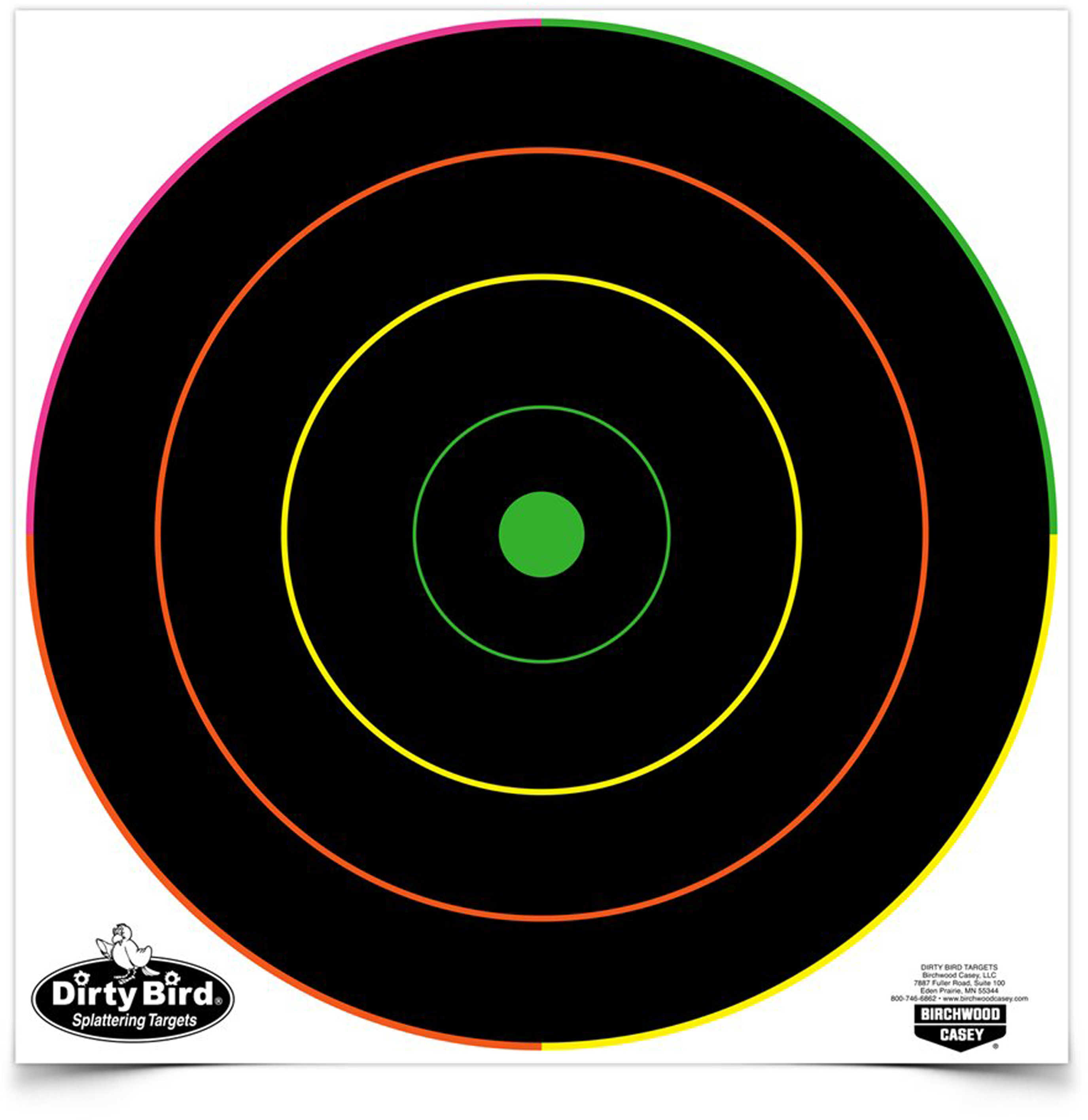 Birchwood Casey 35830 Dirty Bird Multi-Color Splattering Targets 12 Pack