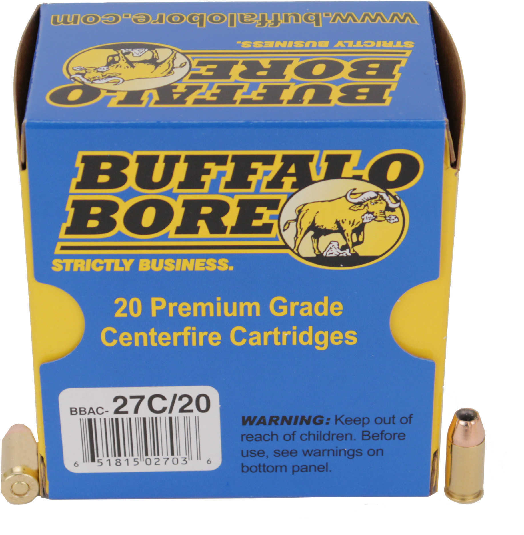 380 ACP 90 Grain Full Metal Jacket 20 Rounds Buffalo Bore Ammunition