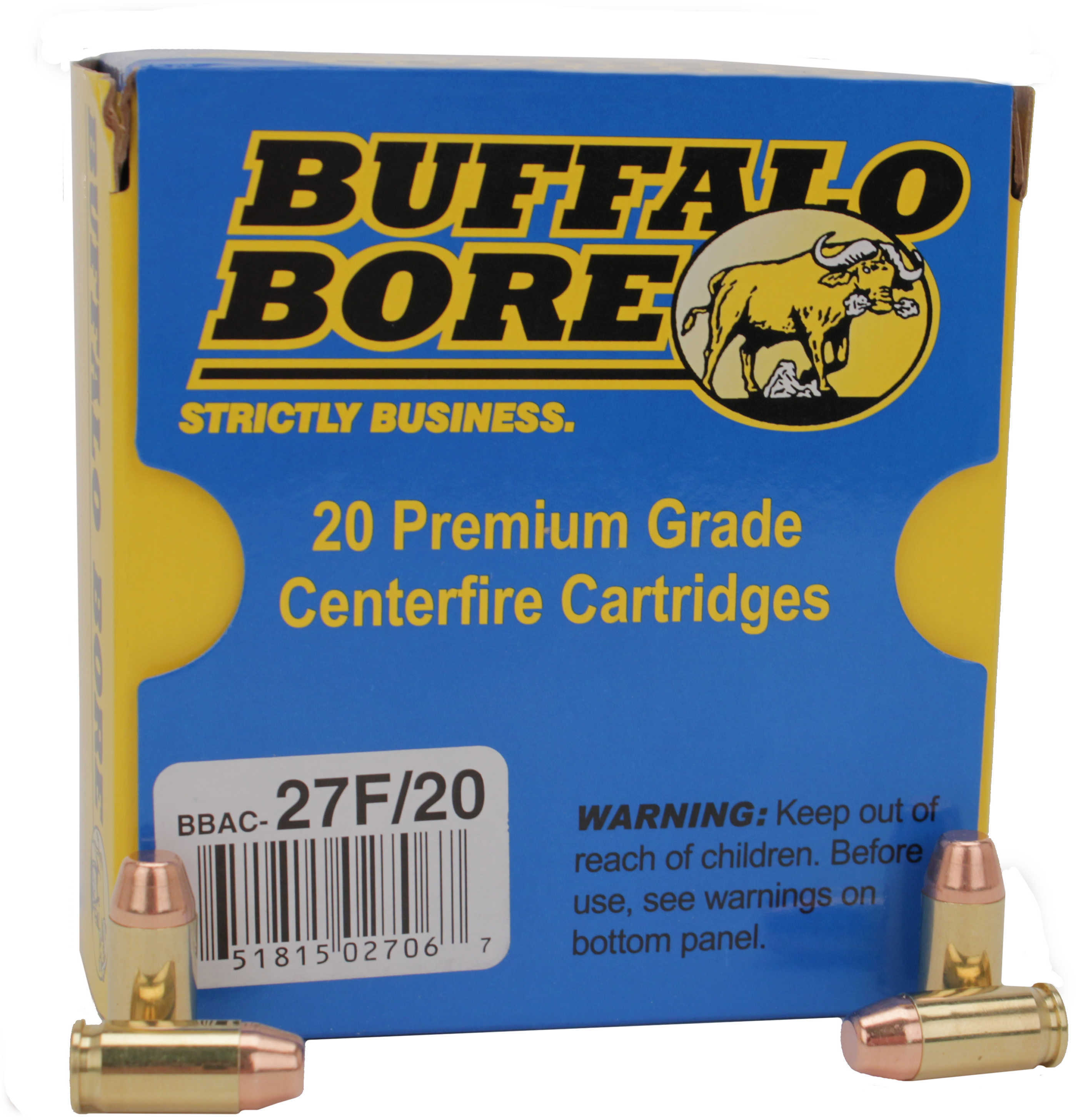 380 ACP 90 Grain Full Metal Jacket 20 Rounds Buffalo Bore Ammunition