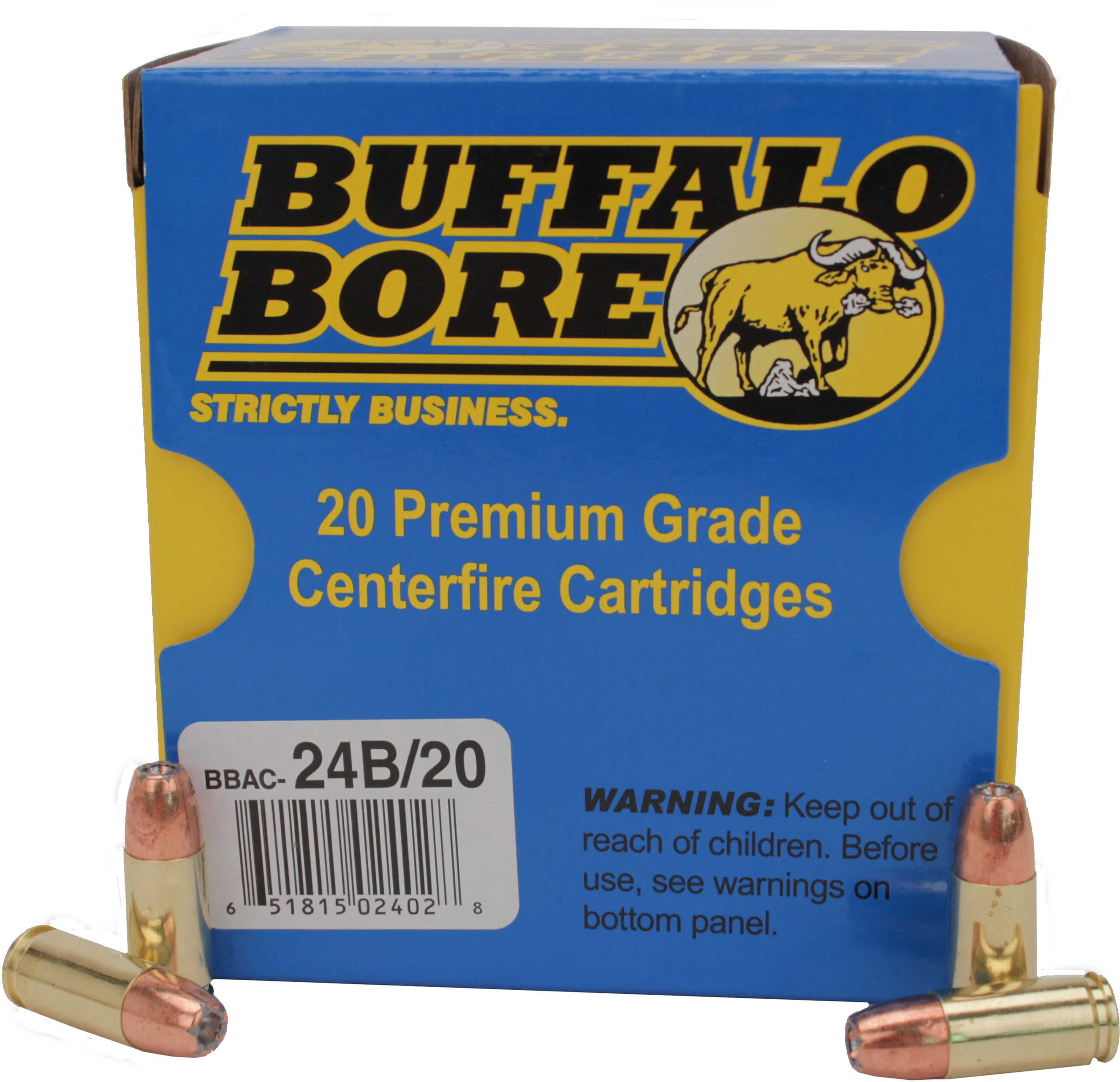 9mm Luger 124 Grain Hollow Point 20 Rounds Buffalo Bore Ammunition