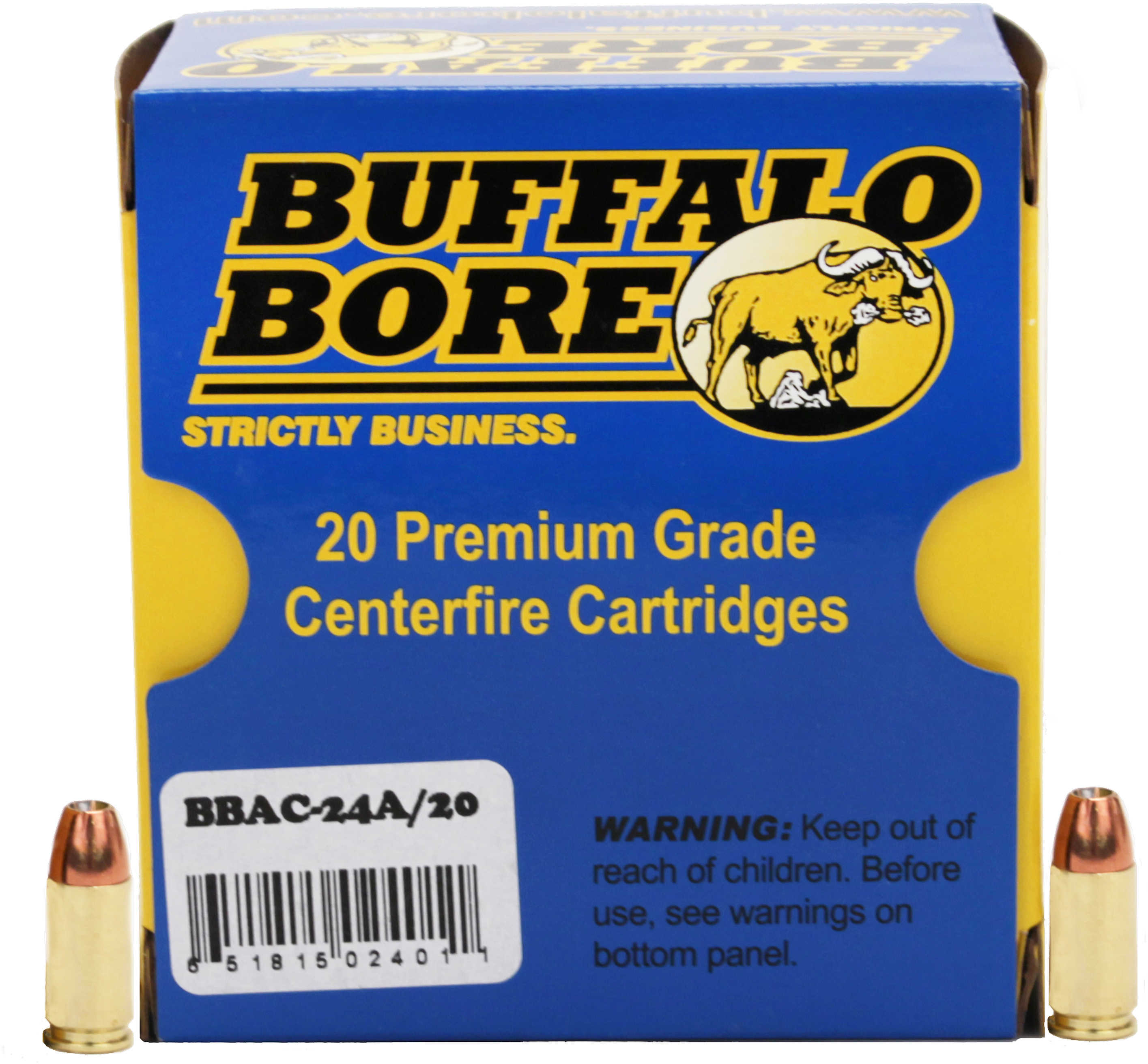 9mm Luger 115 Grain Hollow Point 20 Rounds Buffalo Bore Ammunition