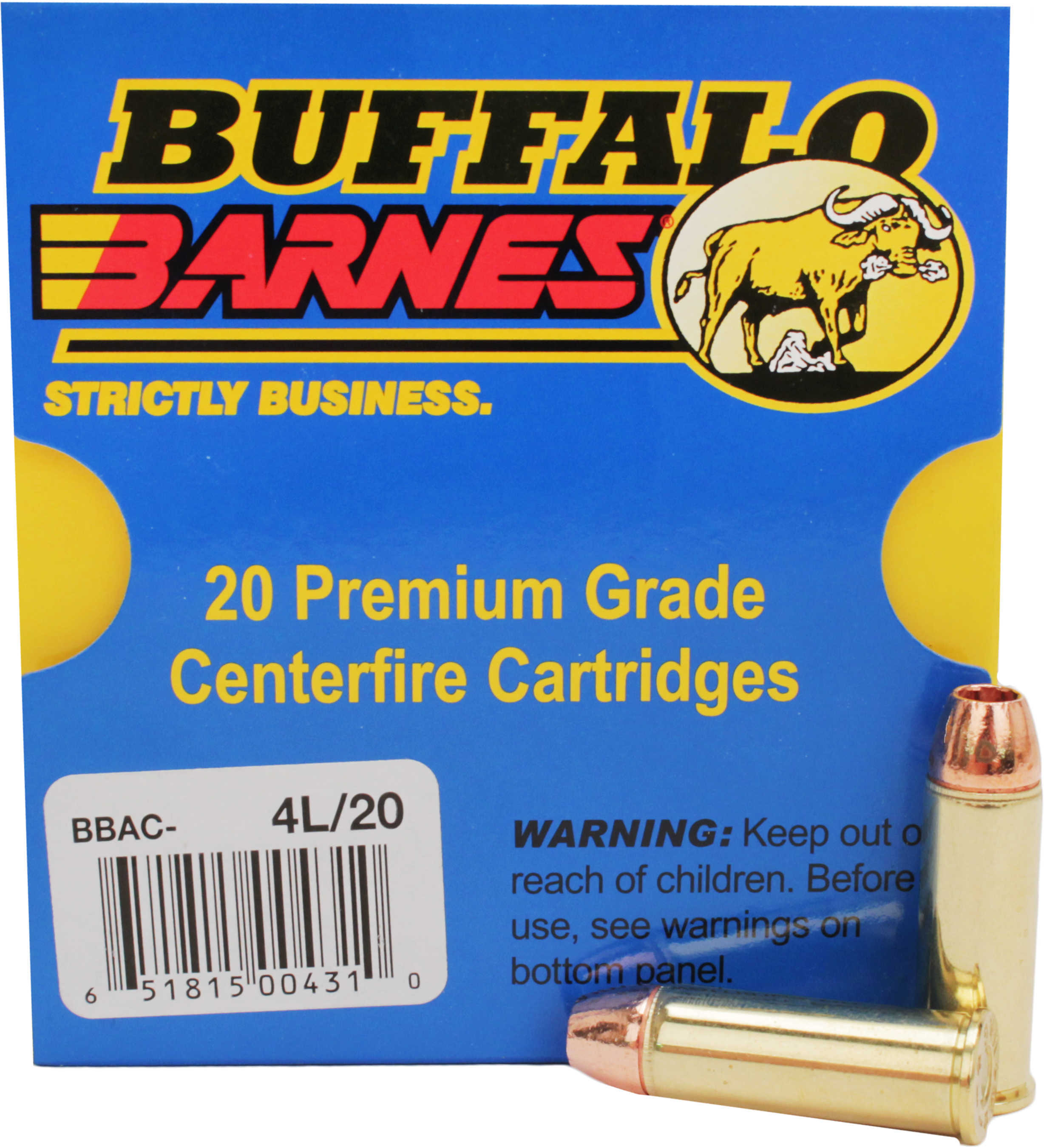 44 Rem Mag 225 Grain Hollow Point 20 Rounds Buffalo Bore Ammunition Magnum