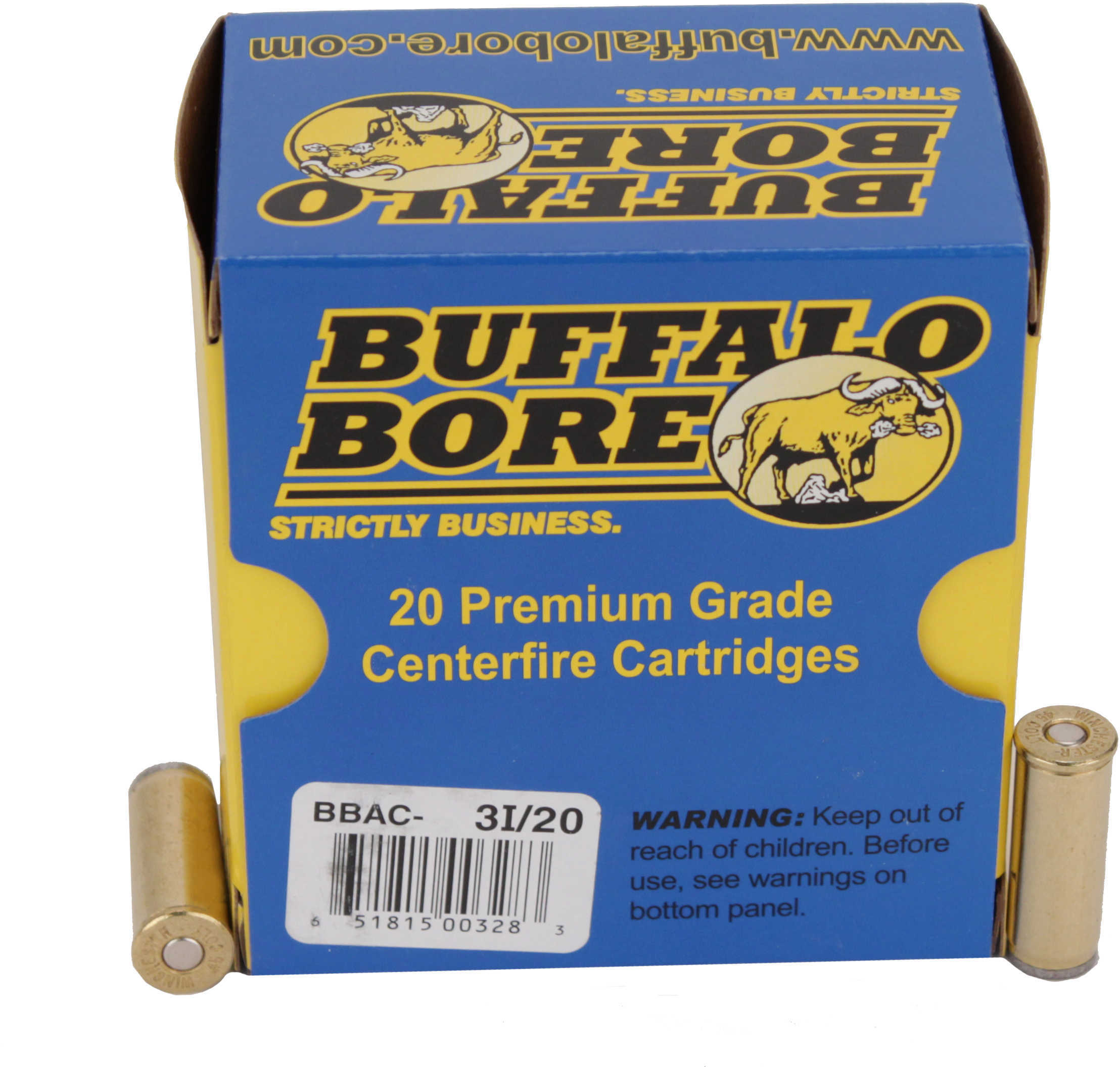 45 Colt 225 Grain Lead 20 Rounds Buffalo Bore Ammunition