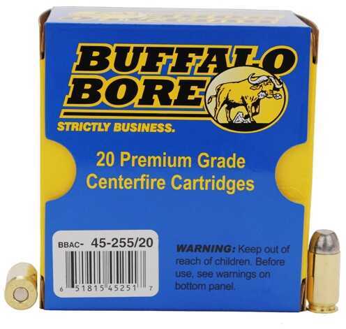45 ACP 255 Grain Lead 20 Rounds Buffalo Bore Ammunition
