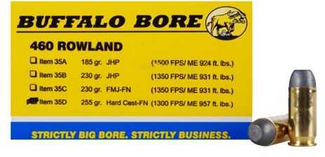 460 Rowland 255 Grain Lead 20 Rounds Buffalo Bore Ammunition