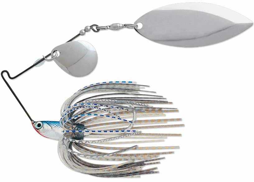 Terminator T1 Spinnerbait 3/8Oz Colorado/Willow Nickel/Nickel Blue Shad Md#: T38Cw42NN