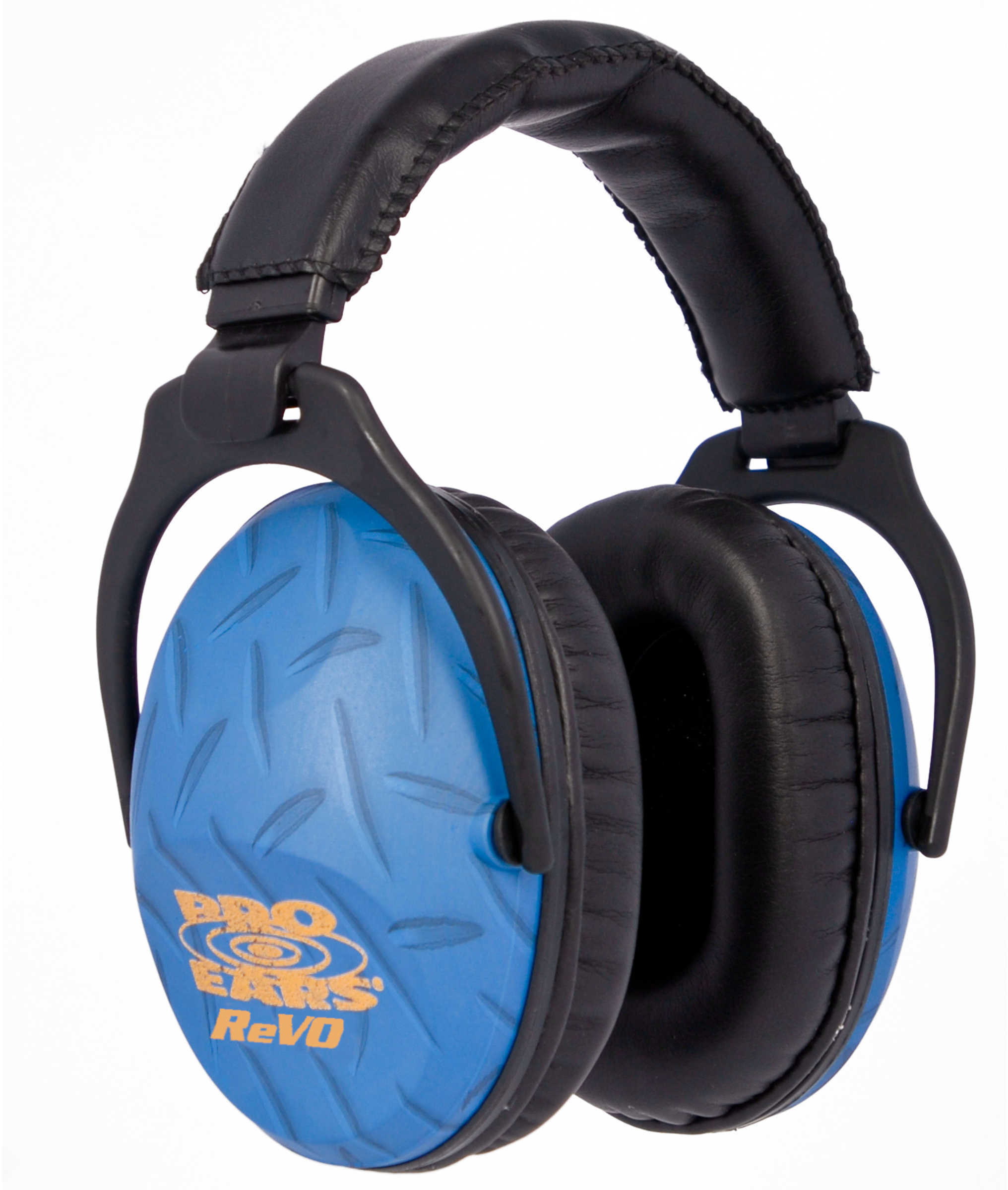 Cass Creek Pe26UY010 ReVo Earmuff Blue Diamond Plate