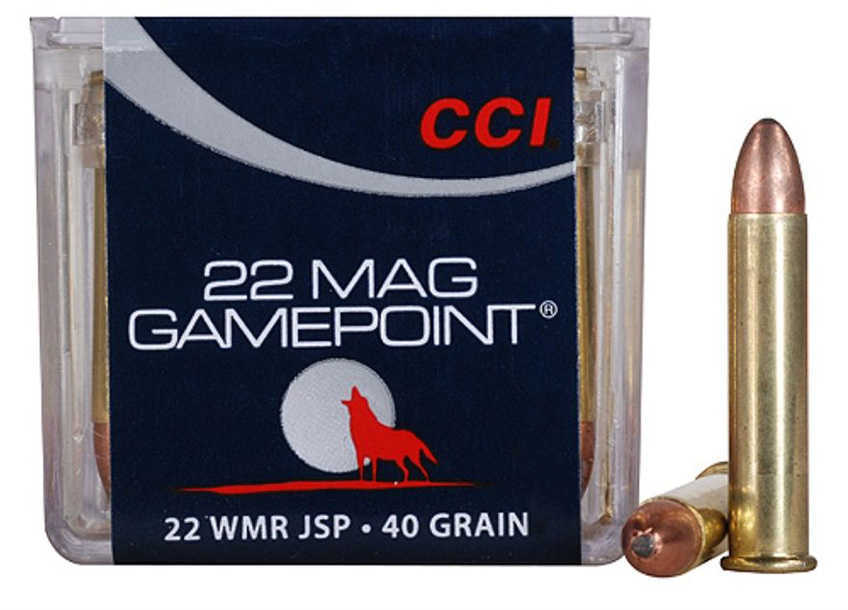 22 Win Mag Rimfire 40 Grain Soft Point 50 Rounds CCI Ammunition 22 Winchester Magnum Rimfire