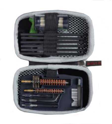 AVID Gun Boss AR15 Cleaning Kit Threaded Rods T-Handle Brushes Picks 3-In-1 Bore Illuminator Pin Punch Safety F