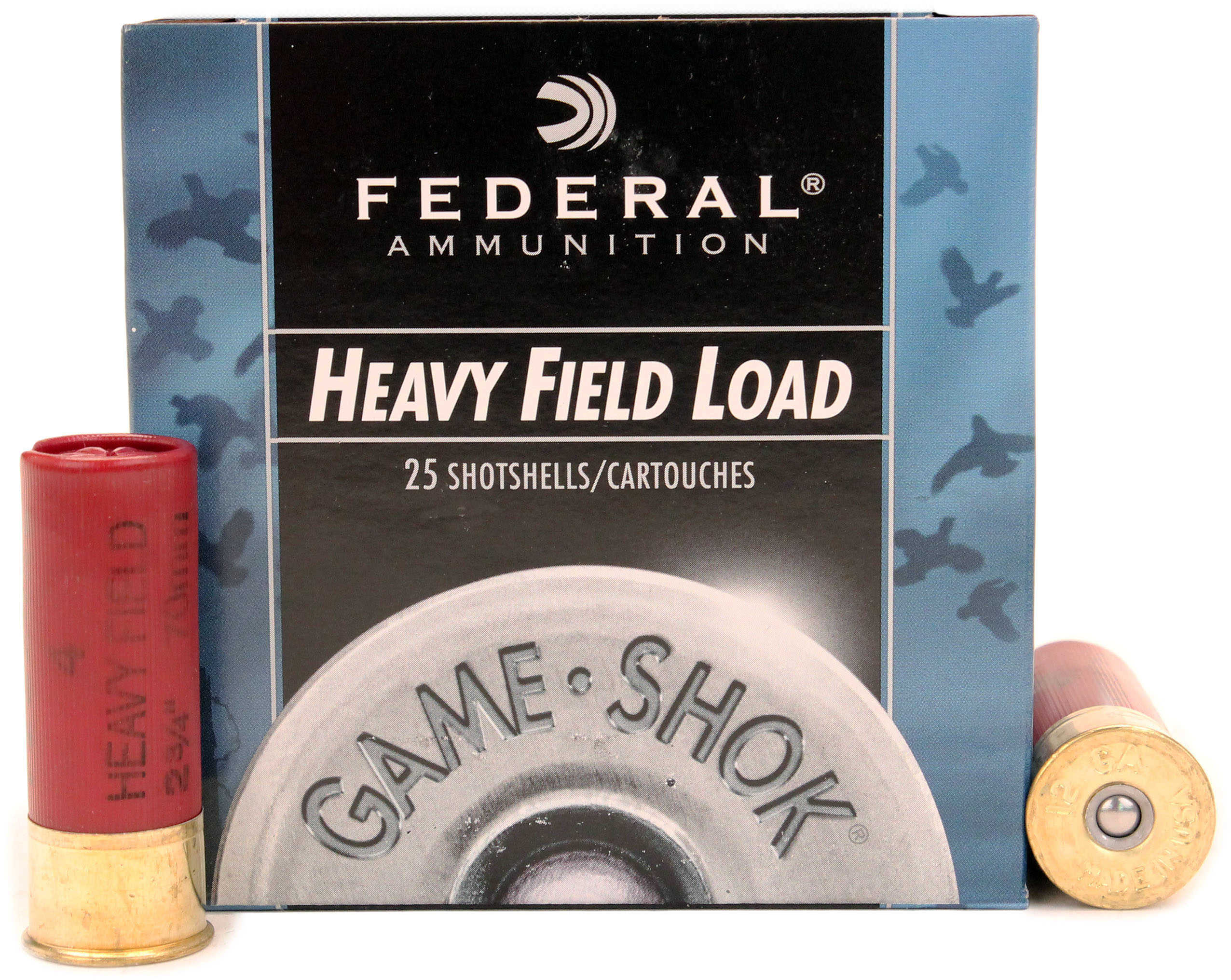 12 Gauge 2-3/4" Lead #4  1-1/4 oz 25 Rounds Federal Shotgun Ammunition