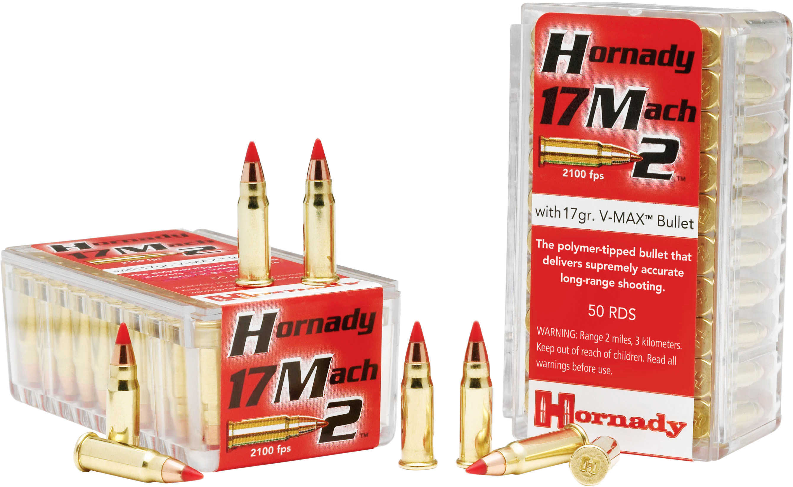 17 Mach 2 Grain Ballistic Tip 50 Rounds Hornady Ammunition