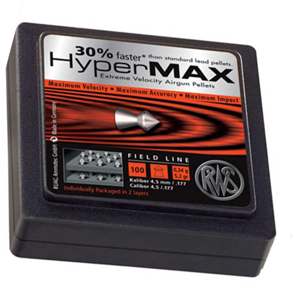 RWS/Umarex Hypermax Pellets 177PEL Blister 100/Pack 2315052