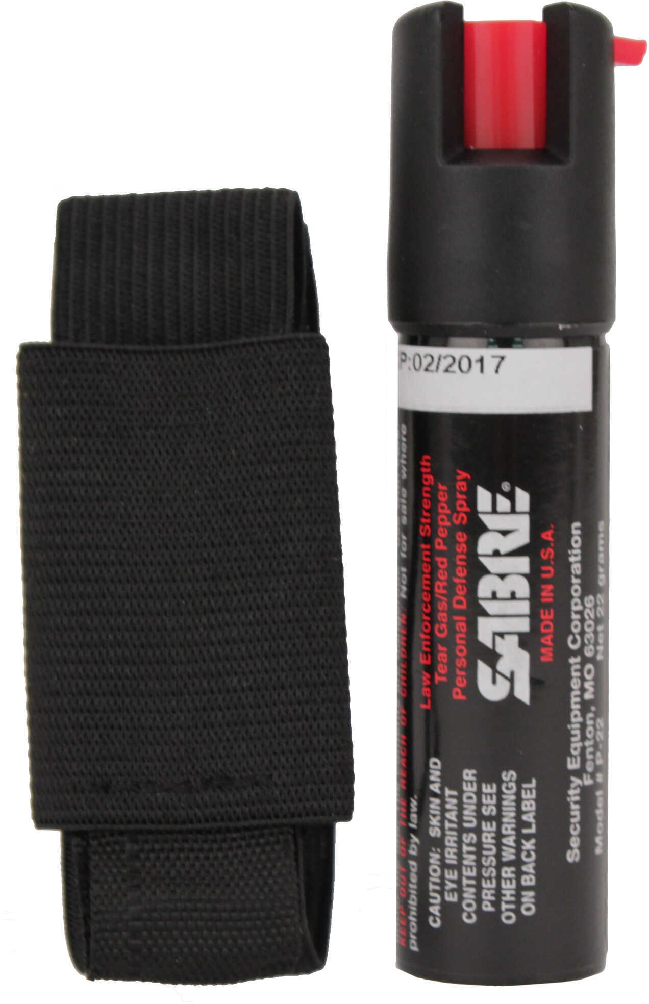 Sabre Pepper Spray .75oz Red CS Tear Gas & UV Dye P-22J