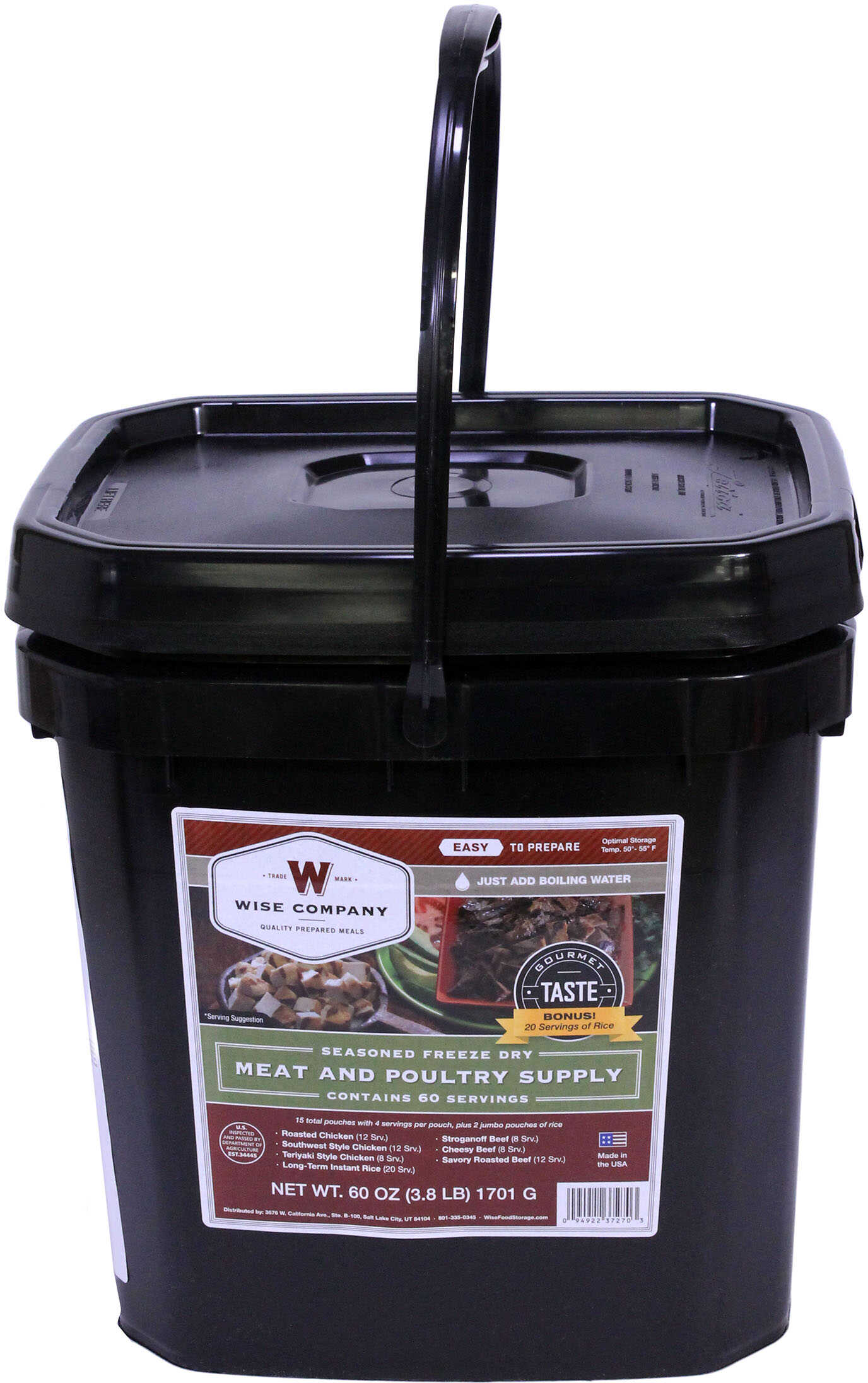 Wise Seasoned Meat 60 Serving Bucket Grab & Go