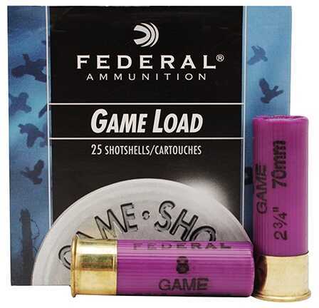 16 Gauge 2-3/4" Lead #8  1 oz 25 Rounds Federal Shotgun Ammunition