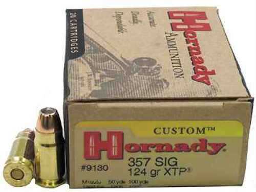 357 Sig 124 Grain Hollow Point 20 Rounds Hornady Ammunition