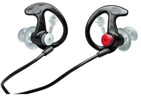EarPro By Surefire Sonic Defender Ear Plug Large Black Removable Cord EP3-Bk-LPR